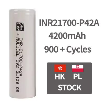 Molicel P42A 21700 4200mAh 45A High-Drain NMC Cell